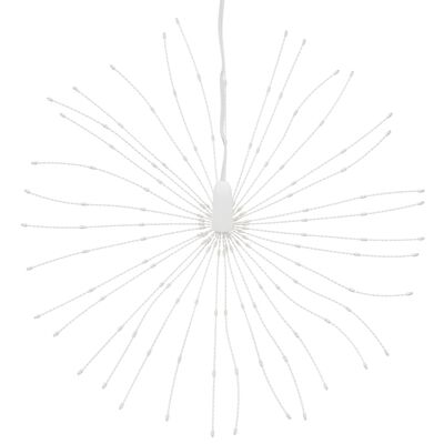 vidaXL Ozdoby świąteczne, 140 lampek LED, 2 szt., ciepła biel, 17 cm