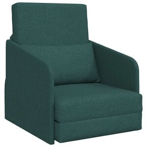 vidaXL Sofa Bed Ciemna zieleń 65 x 80 x 83 cm tkanina