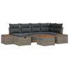 vidaXL Zestaw Sof na Ogr&oacute;d 7 pcs Szary 55 x 62 x 69 cm Polirattan