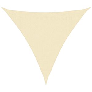 vidaXL Żagiel przeciwsłoneczny, 160 g/m&sup2;, kremowy, 3x3x3 m, HDPE