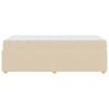 vidaXL Ramka ł&oacute;żka z materacem Kremowy 90 x 190 cm tkanina
