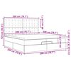 vidaXL Rama ł&oacute;żka otomana z materacami, szara, 200x200 cm, ekosk&oacute;ra