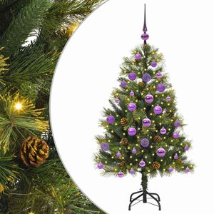 vidaXL Sztuczna Choinka z Zawieszkami Zielony 120 cm