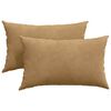 vidaXL Poduszki na sofę 2 pcs Brązowy 50 x 30 cm Tkanina sztruksowa