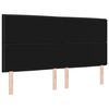 vidaXL Zagł&oacute;wek Czarny 180 cm tkanina