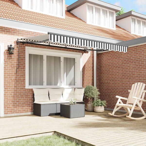 vidaXL Markiza zwijana Antracyt 250 x 200 cm tkanina