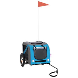 vidaXL Przyczepka rowerowa dla zwierząt, tkanina Oxford i żelazo