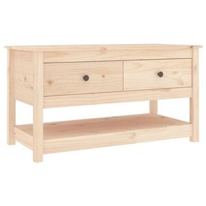 vidaXL Stolik kawowy, 102x49x55 cm, lite drewno sosnowe
