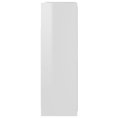 vidaXL Szafka z lustrem, wysoki połysk, biała, 62,5x20,5x64 cm