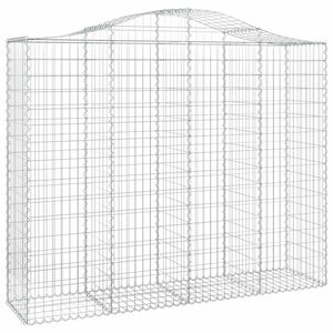 vidaXL Łukowaty kosz gabionowy 200x50x160/180 cm, galwanizowane żelazo