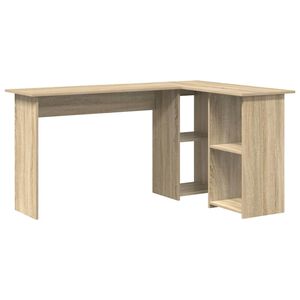 vidaXL Biurko Dąb Sonoma 142 x 102 x 73 cm Drewno inżynieryjne