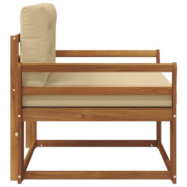 vidaXL Środkowa sofa ogrodowa Lite Drewno Akacji Naturalny