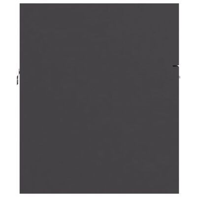 vidaXL Szafka pod umywalkę, szara, 80x38,5x46 cm, płyta wiórowa