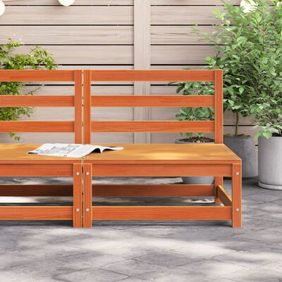 vidaXL Sofa ogrodowa bez podłokietników, woskowy brąz, 70x70x67 cm