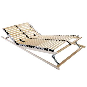 vidaXL Stelaż z listew Brązowy 70 x 190 cm Lite drewno bukowe