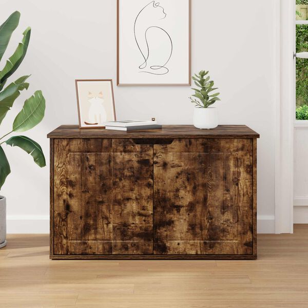 vidaXL Koty Dom Dąb wędzony 85 x 55 x 50,5 cm Materiał drewnopochodny