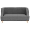 vidaXL Sofa dla psa, szara, 85x50x39 cm, lniana
