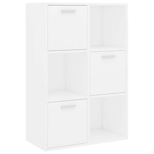 vidaXL Szafka, biała, 60x29,5x90 cm, materiał drewnopochodny