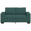 vidaXL Sofa 2-osobowa Ciemnozielona 160x77x82 cm Tkanina