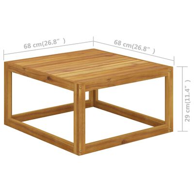 vidaXL 5-cz. zestaw mebli ogrodowych z poduszkami, drewno akacjowe