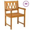 vidaXL Ławka ogrodowa 8 pcs naturalny 56 x 55,5 x 90 cm