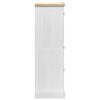 vidaXL Garderoba Biały 101 x 52 x 170 cm Lite drewno sosnowe