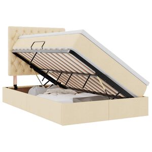 vidaXL Ł&oacute;żko z miejscem na przechowywanie i materacem 120 x 200 cm