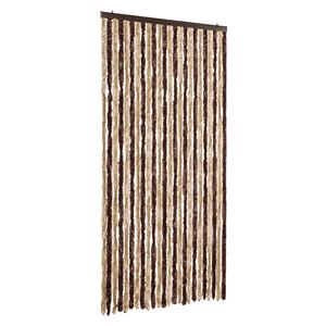 vidaXL Zasłona przeciwko owadom, beż i jasny brąz, 100x230 cm, szenil
