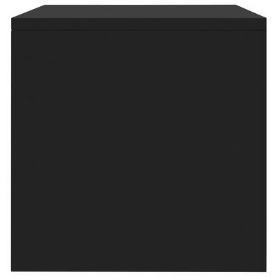 vidaXL Szafka nocna, czarna, 40x30x30 cm, materiał drewnopochodny