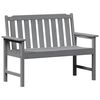 vidaXL Ławka ogrodowa Jasnoszary 120 x 59 x 88 cm HDPE