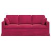 vidaXL Sofa Czerwone wino