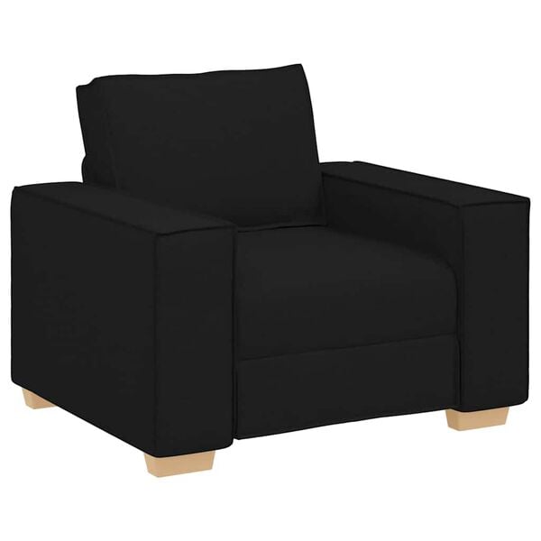 vidaXL Sofa Fotel Czarny 100x78x84 cm Tkanina