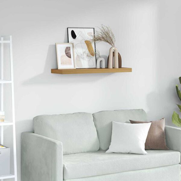 vidaXL P&oacute;łka ścienna Brązowy 80 x 23,5 x 4 cm Materiał drewnopochodny