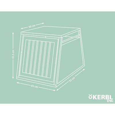 Kerbl Transporter dla psa Barry, 92x65x65,5 cm, aluminium