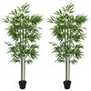 vidaXL Sztuczne Drzewo Bambusa 2 pcs zielony 45 x 18 x 175 cm