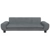 vidaXL Sofa dla dzieci, ciemnoszara, 100x54x33 cm, aksamit