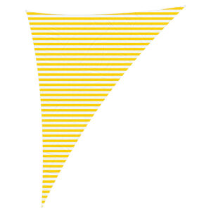 vidaXL Żagiel przeciwsłoneczny Ż&oacute;łty i Biały 4 x 5 x 6,4 m