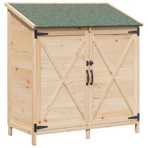 vidaXL Shed ogrodowy naturalny 106 x 56 x 113,5 cm Drewno Świerkowe