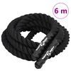 vidaXL Lina bojowa czarna 6 m 4,5 kg poliester