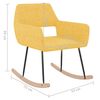 vidaXL Fotel bujany, ż&oacute;łty, tapicerowany tkaniną