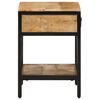 vidaXL Stolik nocny Brązowy 40 x 35 x 50 cm Lite drewno mango i metal