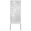 vidaXL Ekran zapewniający prywatność w ogrodzie Srebrny 50 x 140 cm