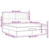 vidaXL Rama ł&oacute;żka otomana z materacami, szara, 160x200 cm, aksamit