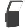 vidaXL Zewnętrzny kinkiet LED, czarny, odlewane aluminium