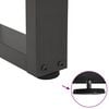 vidaXL Nogi do stołu jadalnego w kształcie litery V 3 szt. Antracyt 100x(72-73,3) cm Stal