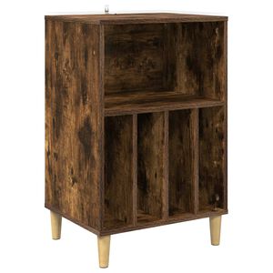 vidaXL Stojak na gramofon Dąb wędzony 47 x 39,5 x 74,5 cm