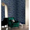 DUTCH WALLCOVERINGS Tapeta Jasmine Garden, niebieska