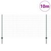 vidaXL Ogrodzenie z słupkiem Zielony 1,2 x 10 m Stal i PVC