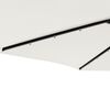 vidaXL Parasol ogrodowy z LED, stalowy słupek, biały, 225x225x212 cm