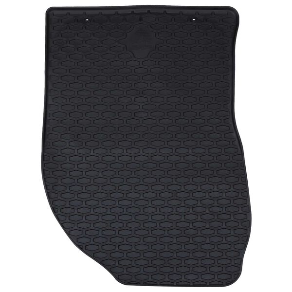 vidaXL Mata samochodowa 4 pcs Czarny Guma